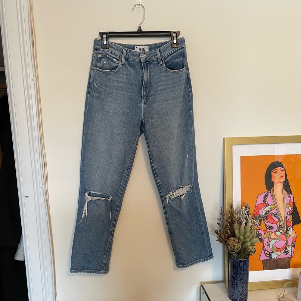 Paige high rise straight jean
